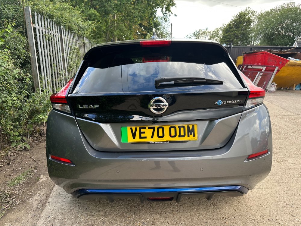 Grey 2020 Nissan LEAF 62kWh e Tekna Hatchback 5dr Electric Auto 217 ps in KD Trade Sales Ltd