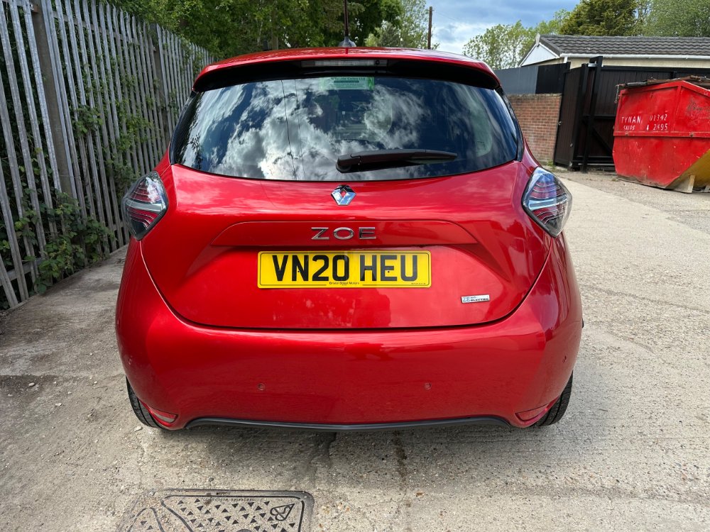 Red 2020 Renault Zoe R135 52kWh GT Line Hatchback 5dr Electric Auto i 134 bhp in KD Trade Sales Ltd