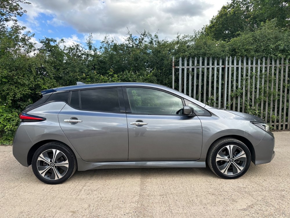 Grey Nissan LEAF 62kWh e Tekna Hatchback 5dr Electric Auto 217 ps