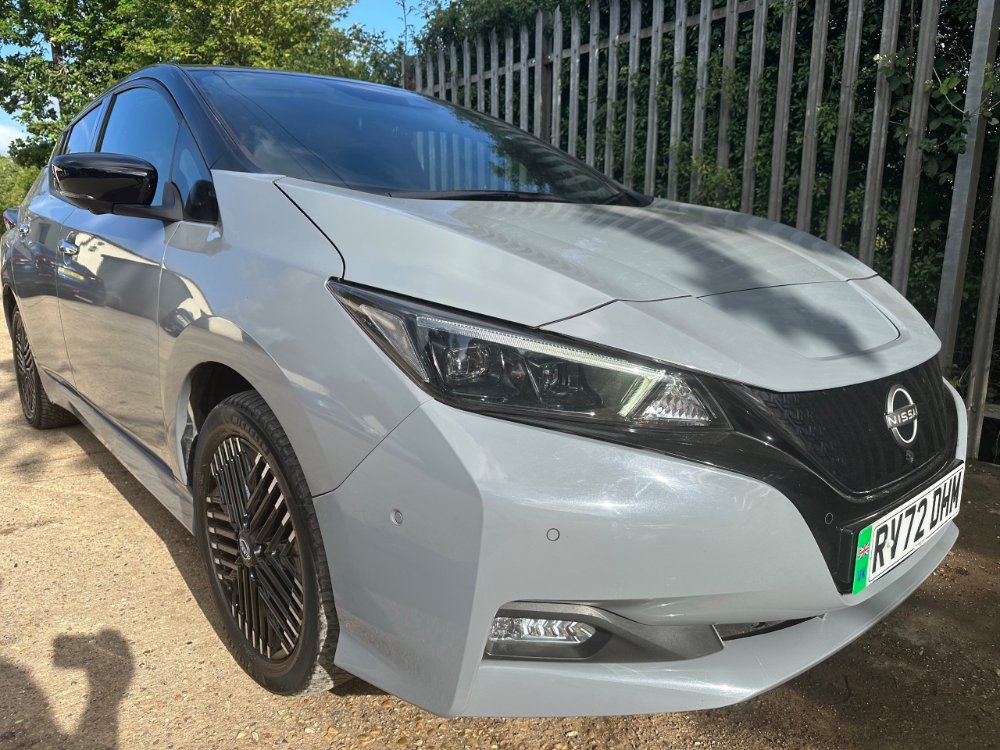 Grey 2022 Nissan LEAF 59kWh e Tekna Hatchback 5dr Electric Auto 217 ps in KD Trade Sales Ltd